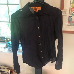 Tory Burch - Navy Blue Button Down